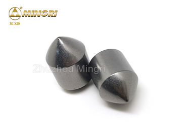 ∅22 * 34 mm Yüksek performanslı Tungsten Karbür Düğmeler Matkap Ucu / Küresel Madencilik Dişleri