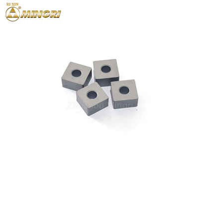 Sertlik 12.7*12.7*6.5mm Chian Çakmak Makinesi Tungsten Karbid Ek / Tungsten Karbid İpuçları Taş Kesim için