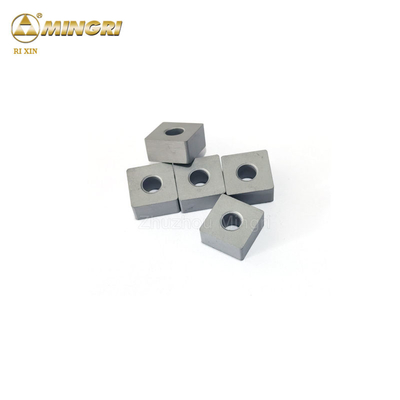 Sertlik 12.7*12.7*6.5mm Chian Çakmak Makinesi Tungsten Karbid Ek / Tungsten Karbid İpuçları Taş Kesim için