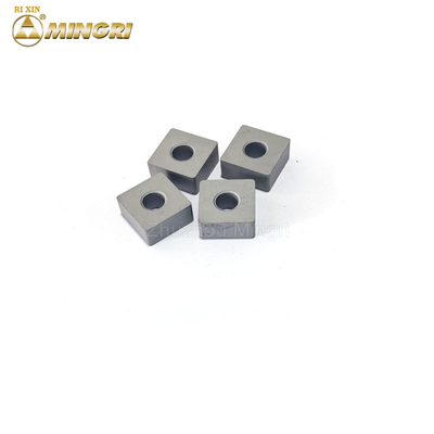 Sertlik 12.7*12.7*6.5mm Chian Çakmak Makinesi Tungsten Karbid Ek / Tungsten Karbid İpuçları Taş Kesim için