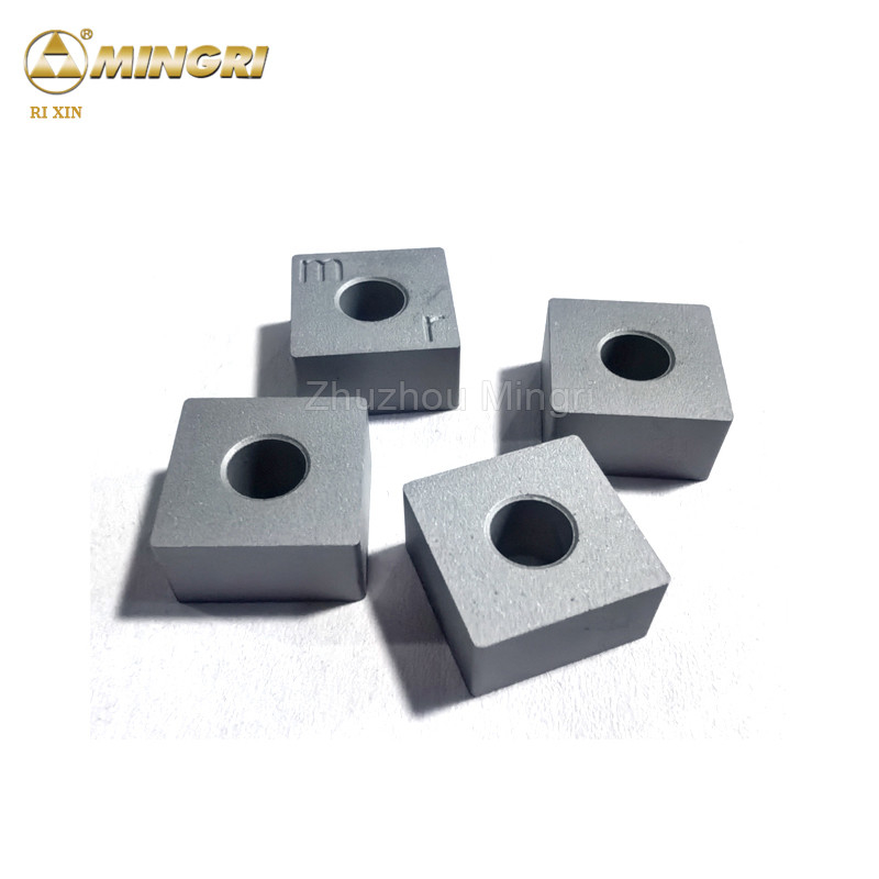 12.7x12.7x6.5 Tungsten Karbür Eklemeleri HRA 85-90.5 Taş Kesme Makineleri için Zincir Testere Üzerinde Yürütülmüş